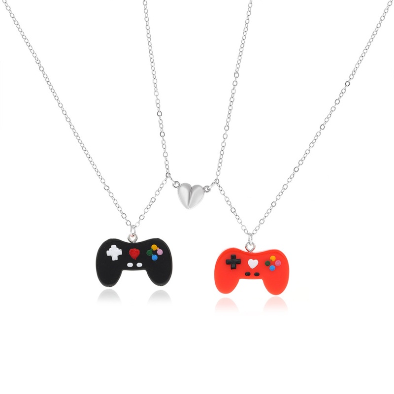 1 Cặp Vòng cổ Mặt Máy Chơi Game Cầm Tay Phong Cách Hip Hop Đường Phố
