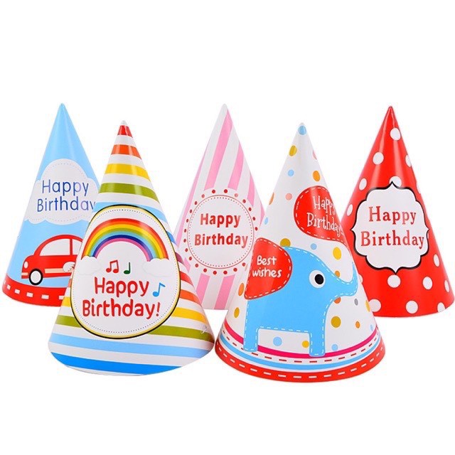 Combo 10 mũ sinh nhật các mẫu hot mới về