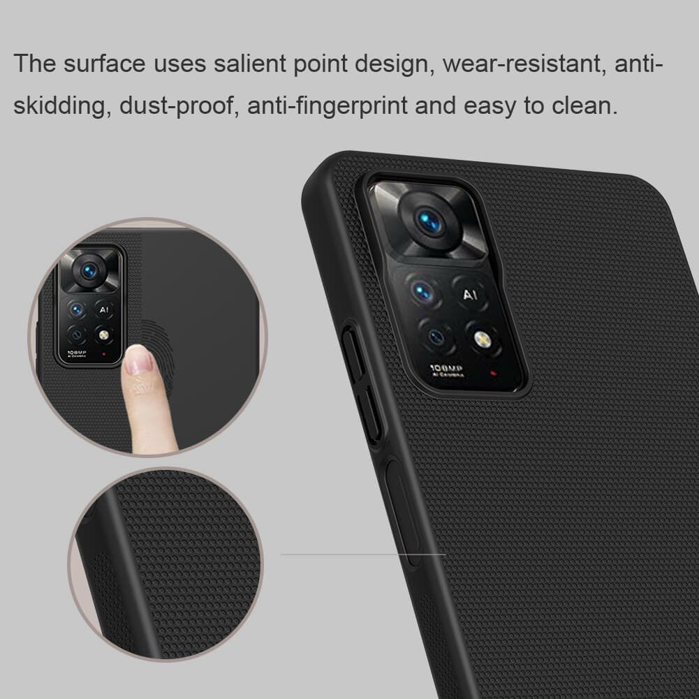 Ốp Lưng Cho Xiaomi Redmi Note 11 / Redmi Note 11 Pro 5G Chính hãng Nillkin Dạng sần