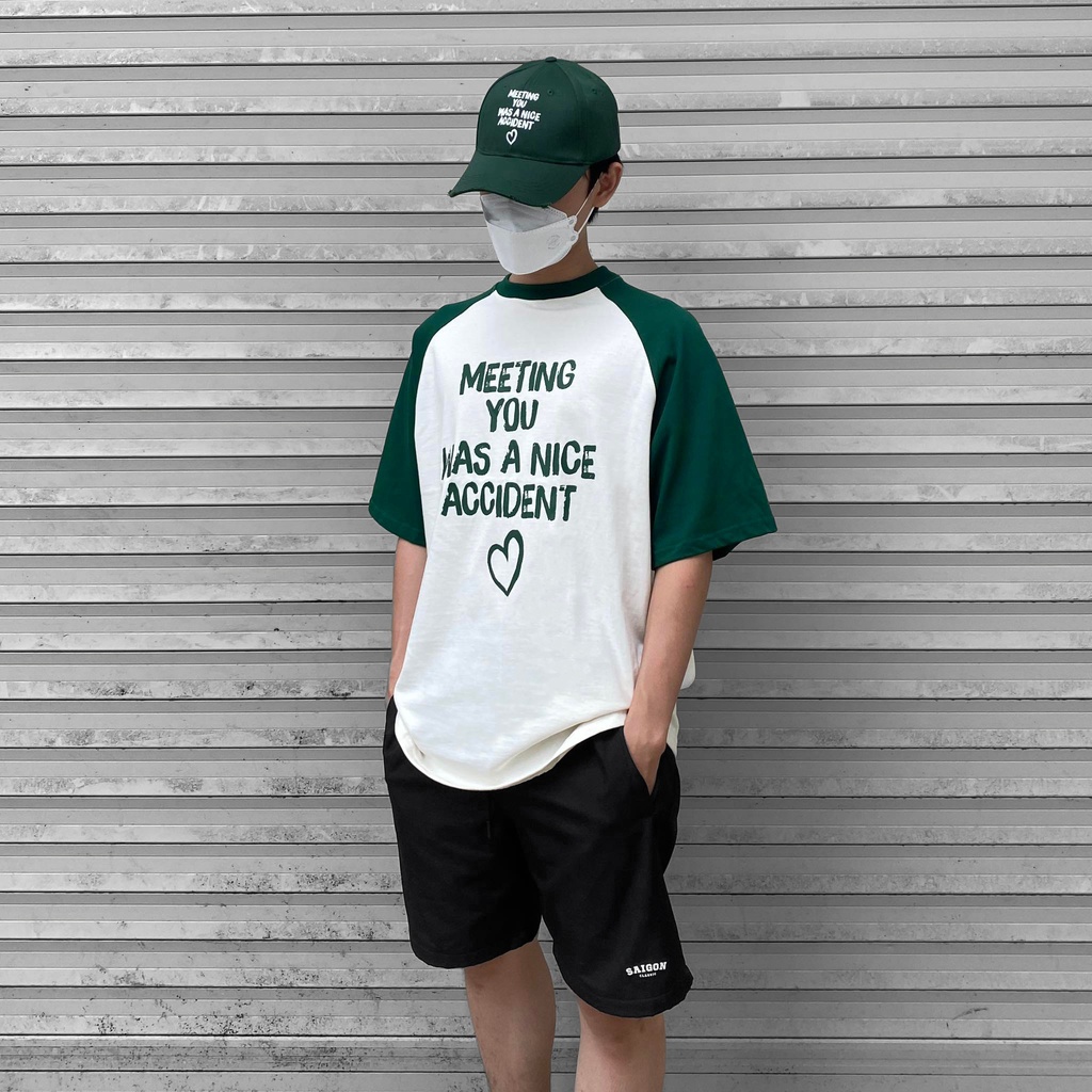 NÓN FF MEETING YOU BASEBALL CAP DISTRESSED