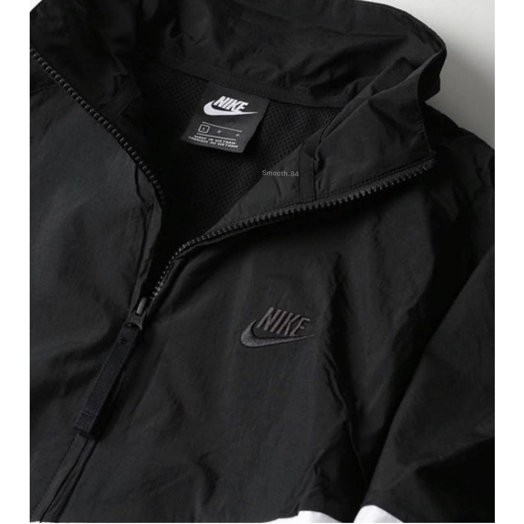 Áo khoác dù nike SWOOSH WOVEN thêu chữ dày dặn Dù 2 Lớp Vải Cao Cấp - Bico