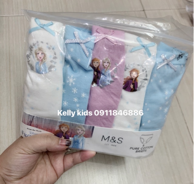 Set 3,5 quần chip bé gái