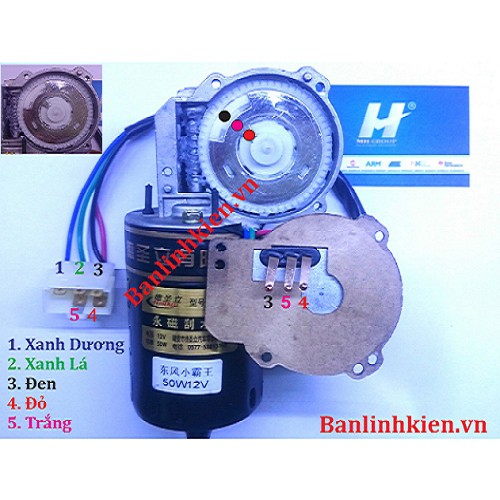 Động Cơ Giảm Tốc 12V 50W