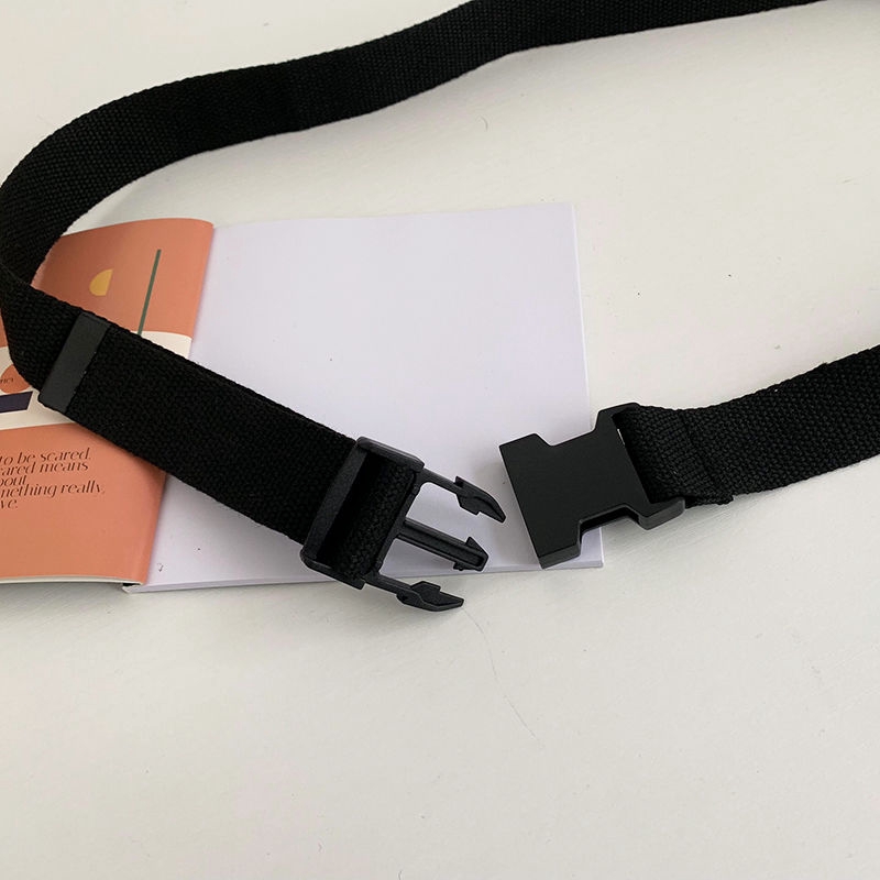 Thắt lưng vải canvas màu sắc đơn giản phong cách hip hop thời trang
