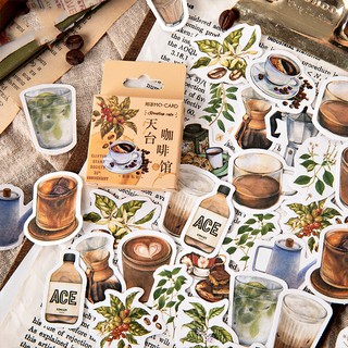 Bộ 46 Miếng Dán Trang Trí Mini 44mm Cho Album A6418