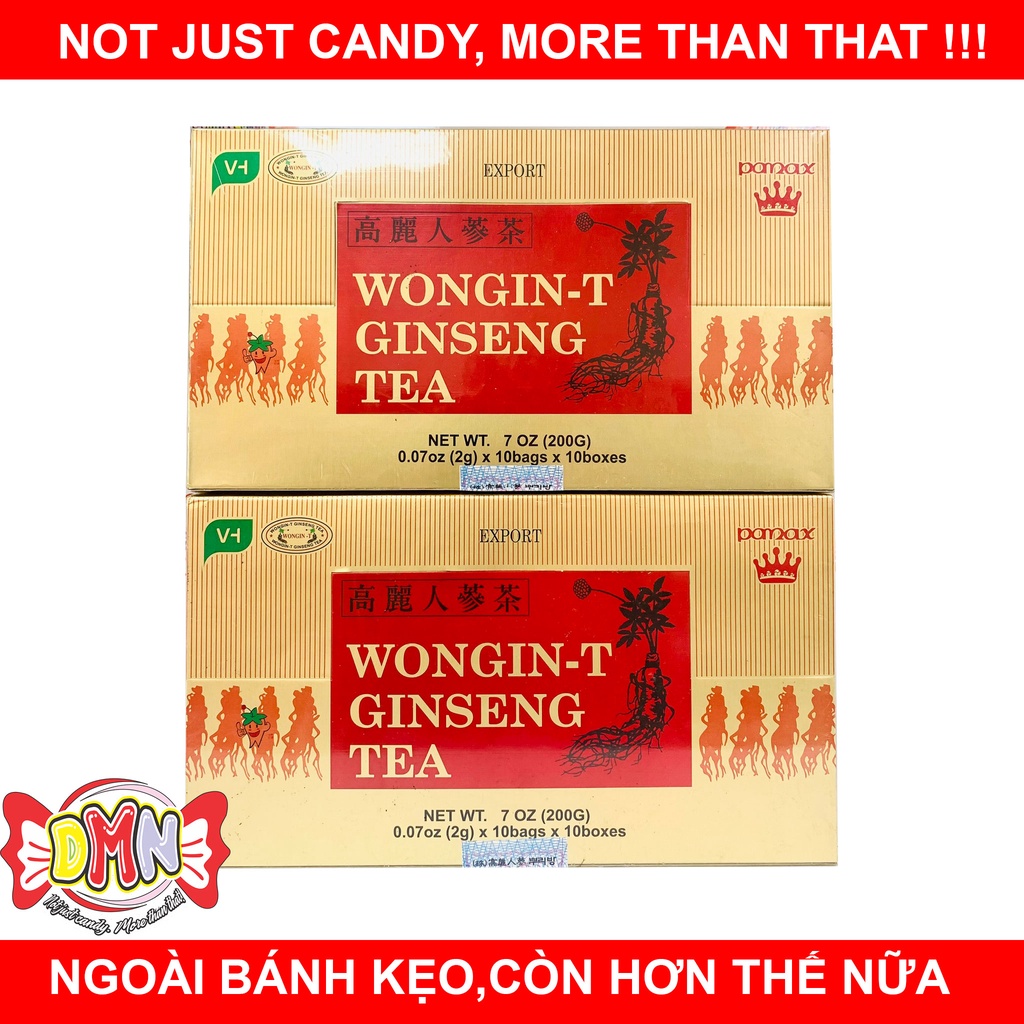 Trà sâm Wongin_t gingseng tea hộp 100 gói