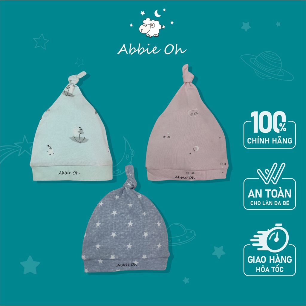 Mũ mỏng cho bé sơ sinh ABBIEOH chất liệu cotton MU002