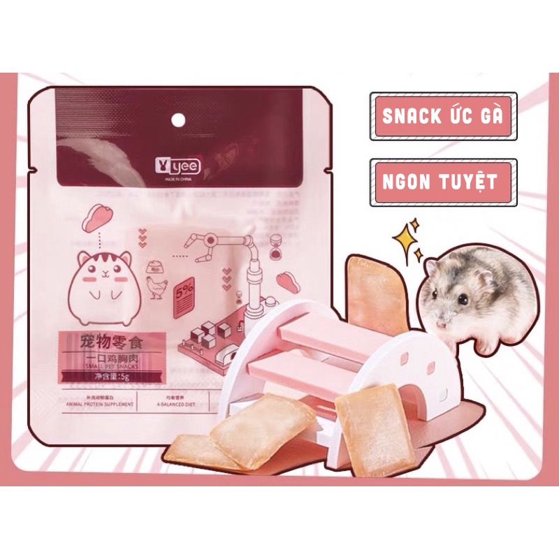 SNACK ức gà dinh dưỡng dành cho Hamster/ Sóc/ Nhím