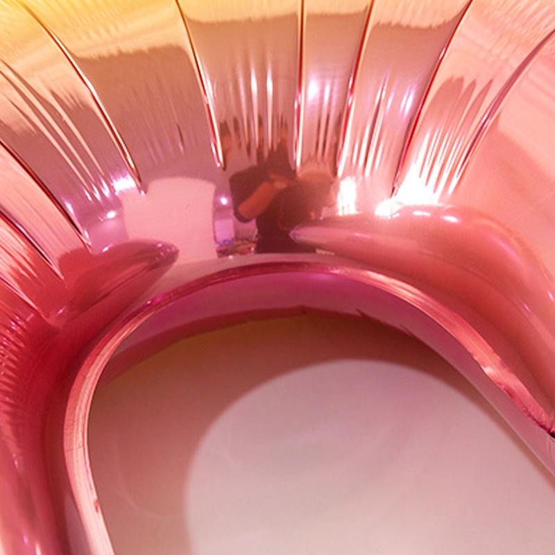 Bong bóng lá nhôm kiểu chữ số màu sắc cầu vồng trang trí tiệc sinh nhật cho bé