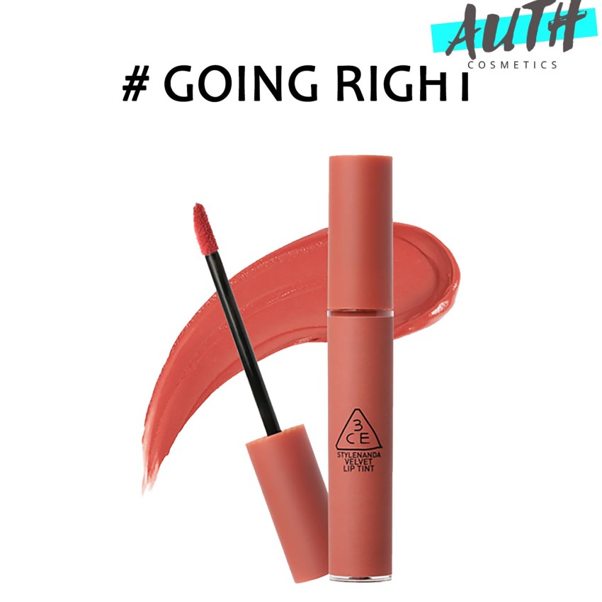 Son Kem Lì 3CE Velvet Lip Tint Cam Hồng Đất Going Right