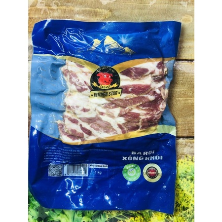 Thịt ba rọi xông khói gói 1kg