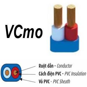 Dây điện đôi mềm VCmo CADIVI® / 2x0.5 - 2x0.75 - 2x1.0 - 2x1.5 (mm) [Bán lẻ theo 1 mét]