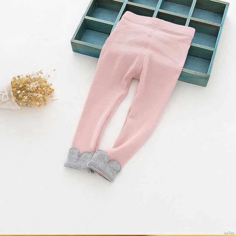 Quần legging cotton in họa tiết mèo xinh xắn dành cho bé gái