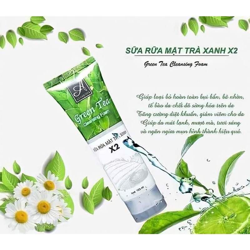 SỬA RỦA MẶT TRÀ XANH X2 ACOSMETICS