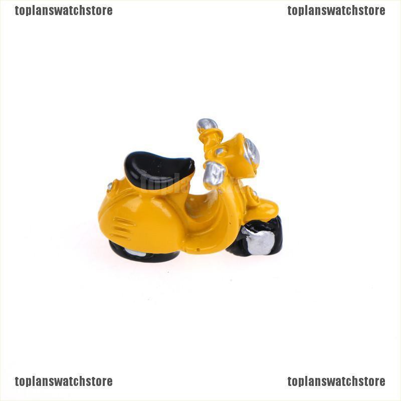 Mô Hình Xe Mô Tô Ba Bánh Mini Trang Trí Tiểu Cảnh