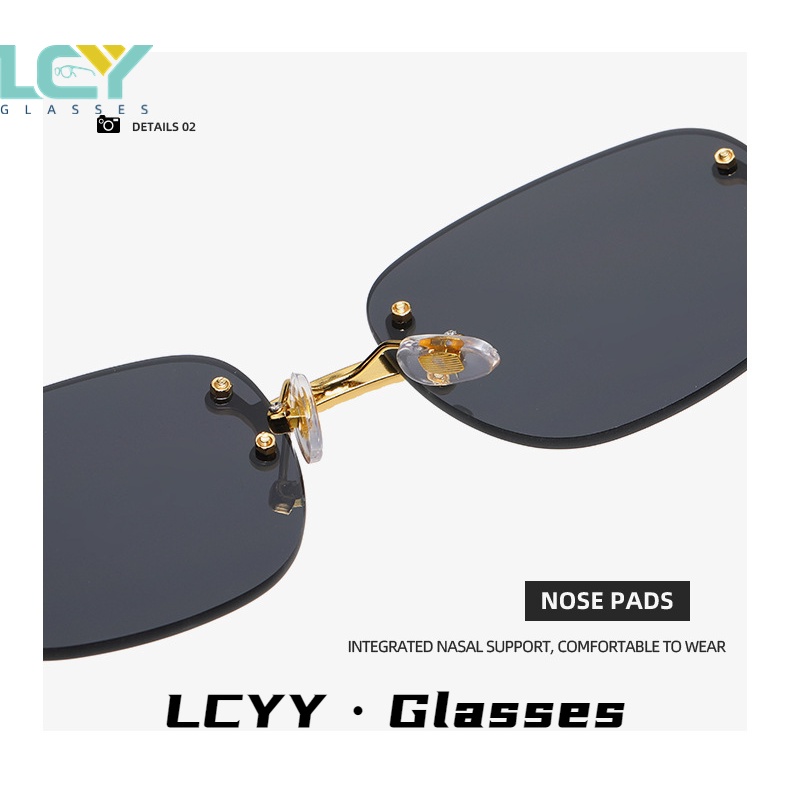 Kính Mát Gọng Kim Loại Phong Cách hip hop Thời Trang Âu Mỹ Cho Nam Và Nữ 8618