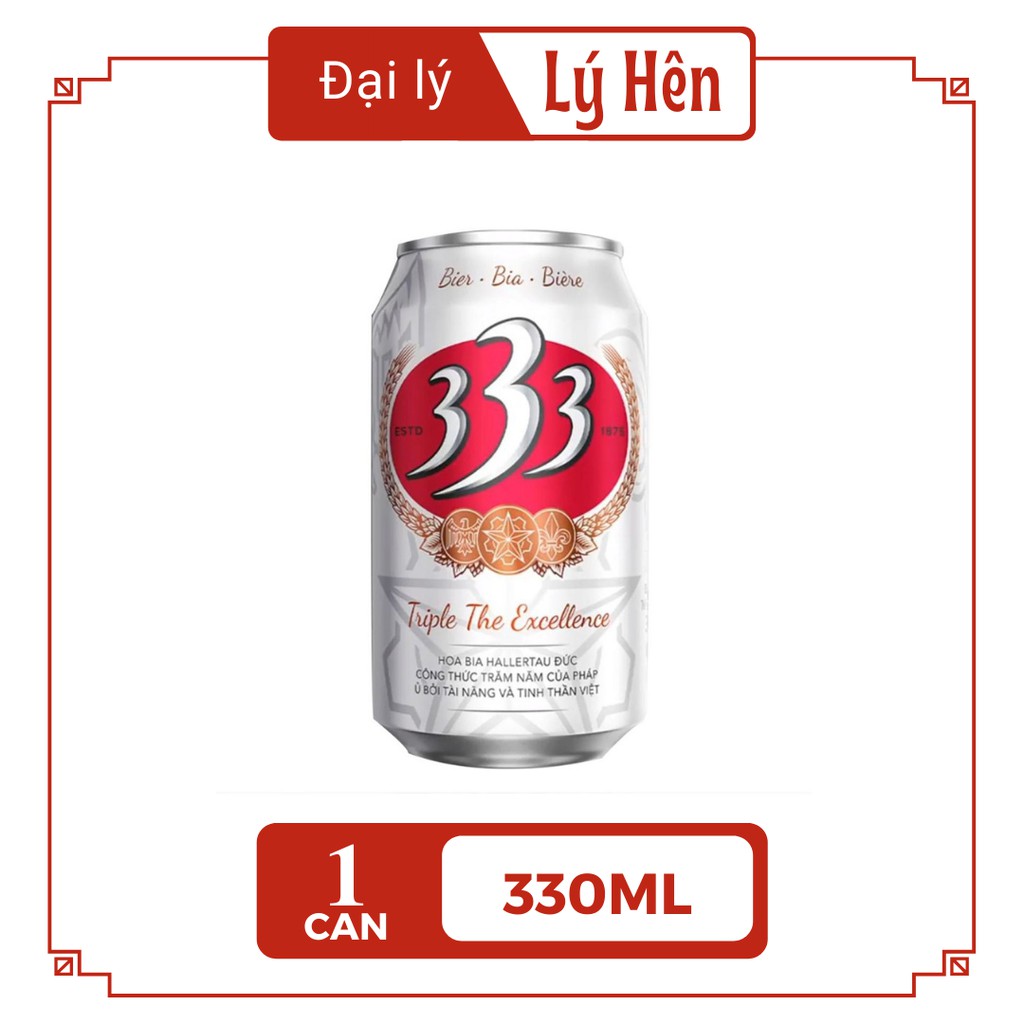 Lon Lẻ Bia 333 - Bia Sài Gòn 330ml/Lon