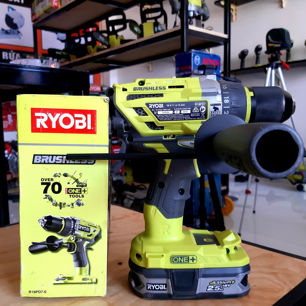 Thân Máy Khoan Pin Brushless Ryobi