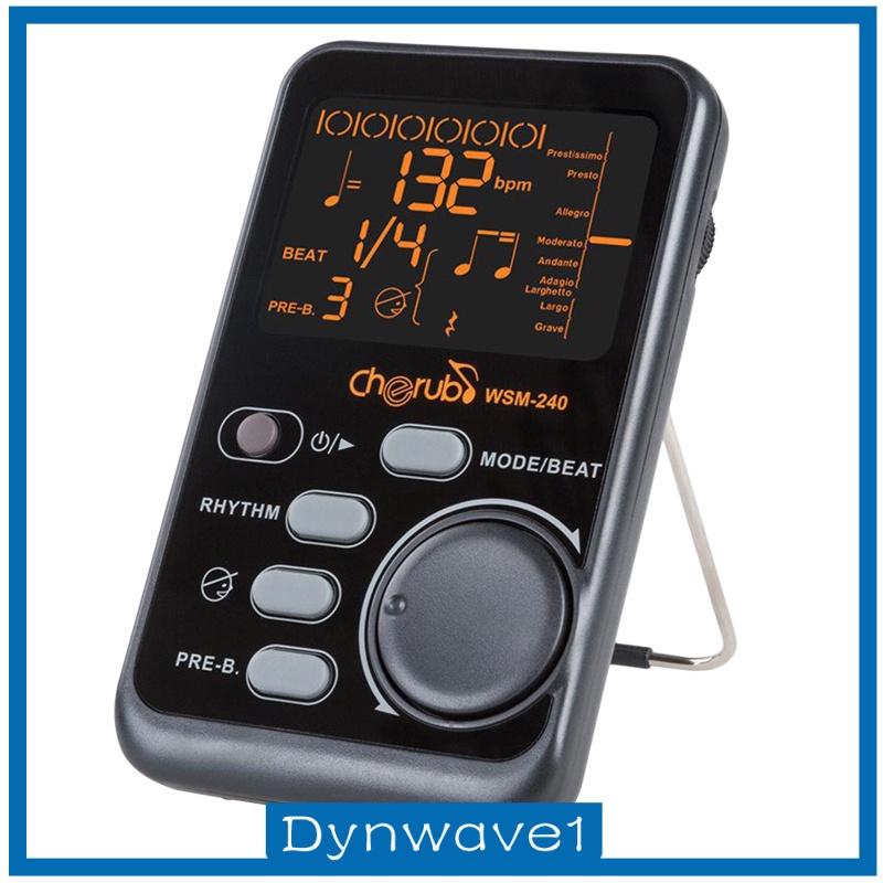 Máy đếm nhịp đàn piano/ violin/ guitar/ trống bass màn hình LCD nhỏ gọn