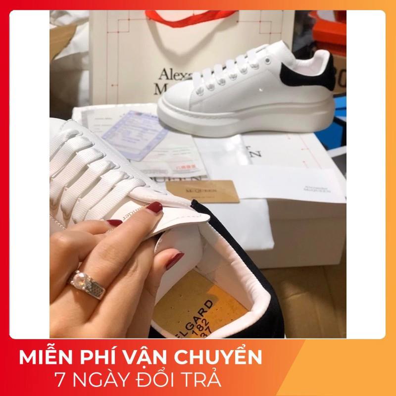 (Zep một một⚡️Tặng ful bok phụ kiện+vớ+quà⚡️)Giày thể thao,sneaker nam nữ MC trắng gót đen bản Trung Quốc.Tăng chiều cao