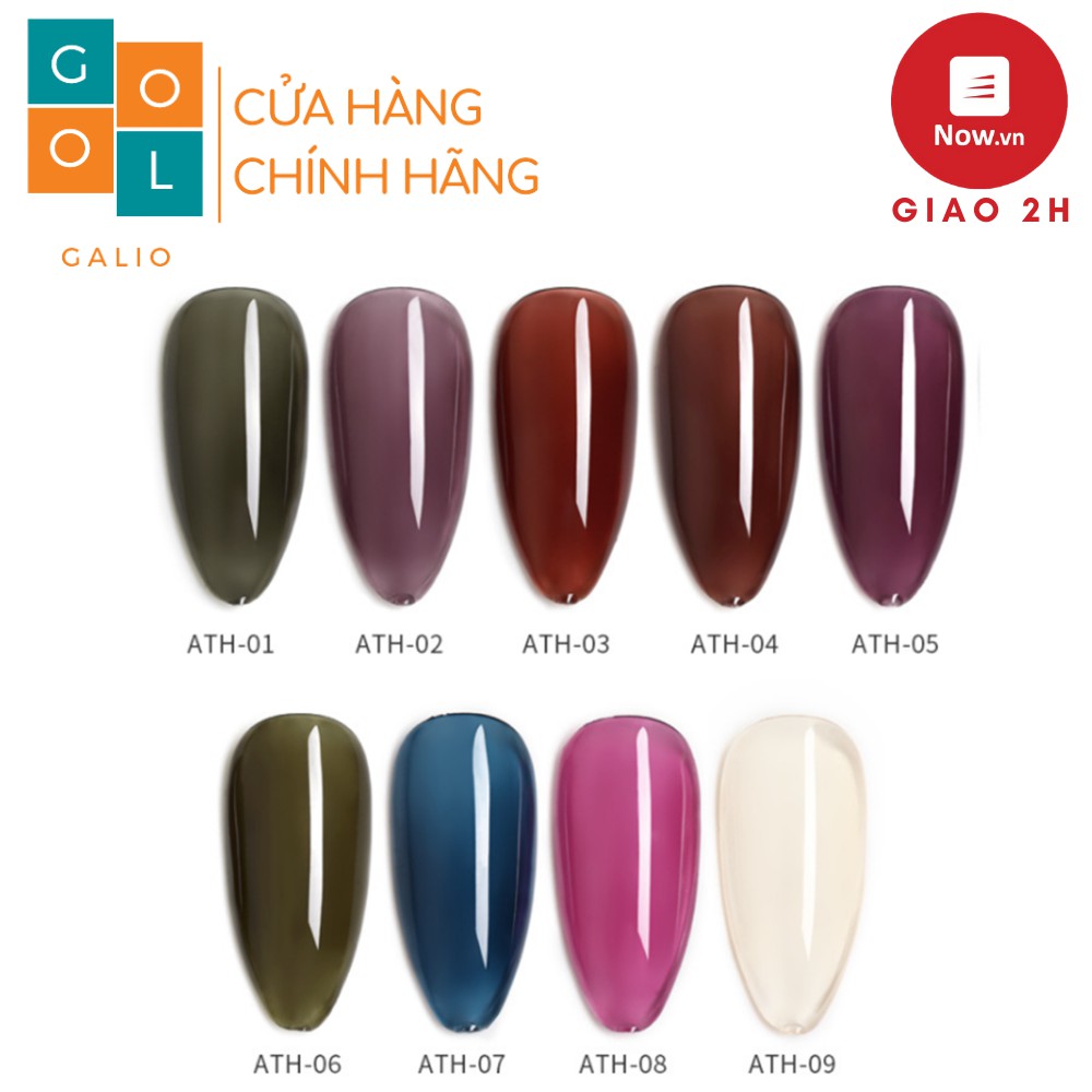 Sơn gel thạch Bordeaux AS- Mã ATH [CHÍNH HÃNG] siêu bền, siêu bóng, chai 15ml