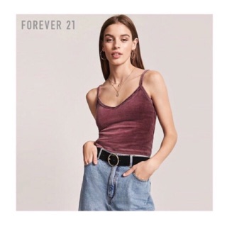 Áo croptop hai dây nhung nữ đẹp loang màu VNXK Forever xuất Mỹ AMGOBET