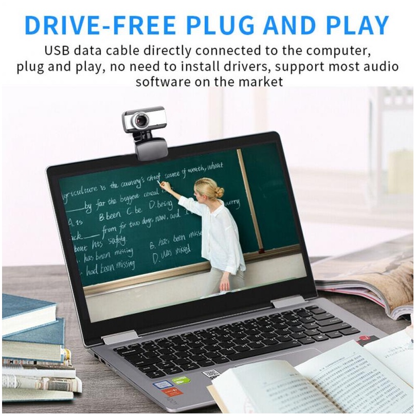 Webcam thông minh HD cổng USB 2.0 có micro ghi âm Video cho máy tính | BigBuy360 - bigbuy360.vn