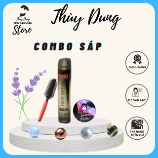 Combo gôm sáp colmay + wax volcanic clay tạo kiểu giữ nếp cho tóc. hàng chính hãng