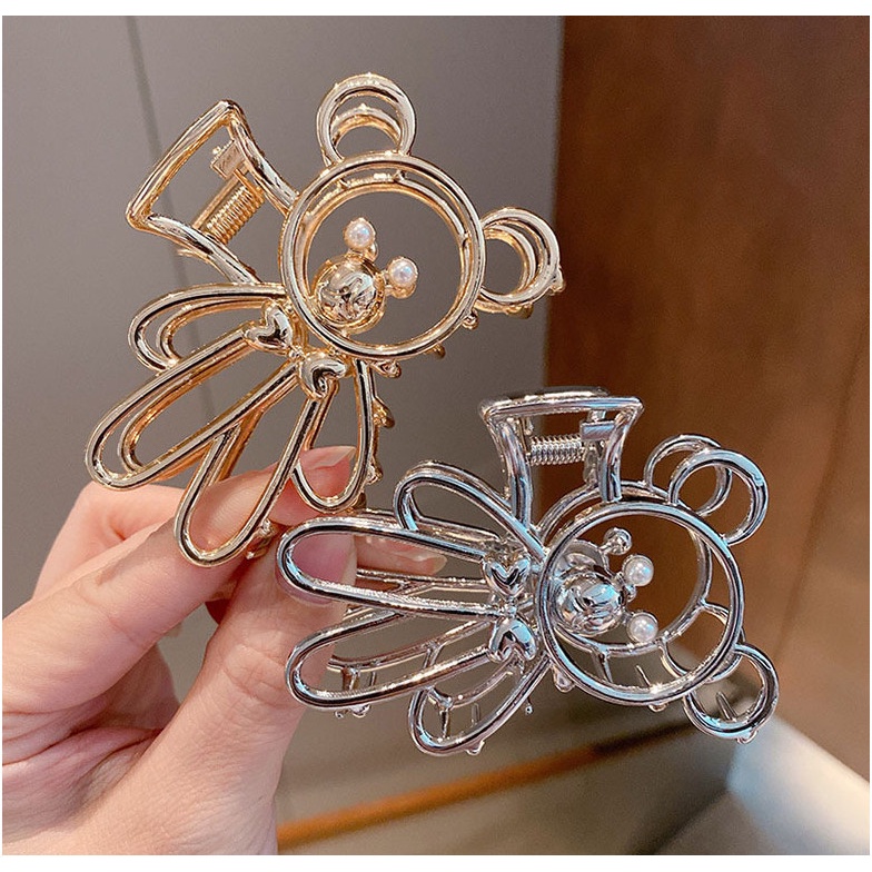 Kẹp Tóc Inox Hình Gấu 11CM