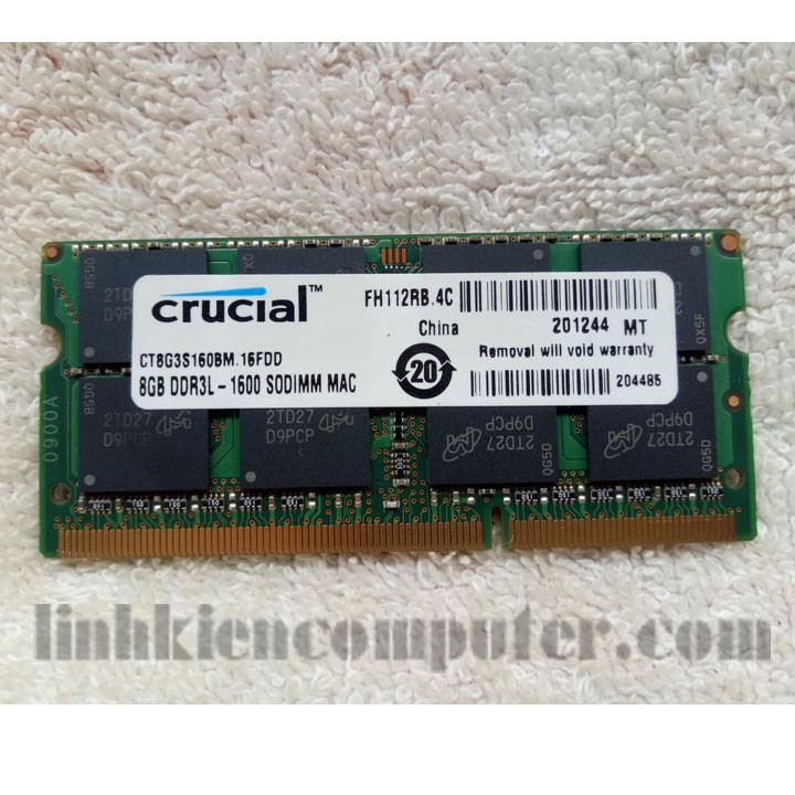 Ram zin tháo máy laptop 8GB DDR3L Bus 1600Mhz dùng cho laptop core i thế hệ 4 - 5 trở xuống | BigBuy360 - bigbuy360.vn