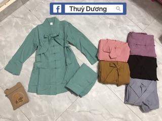Đồ lam mẫu cột nơ ( hình thật shop chụp )