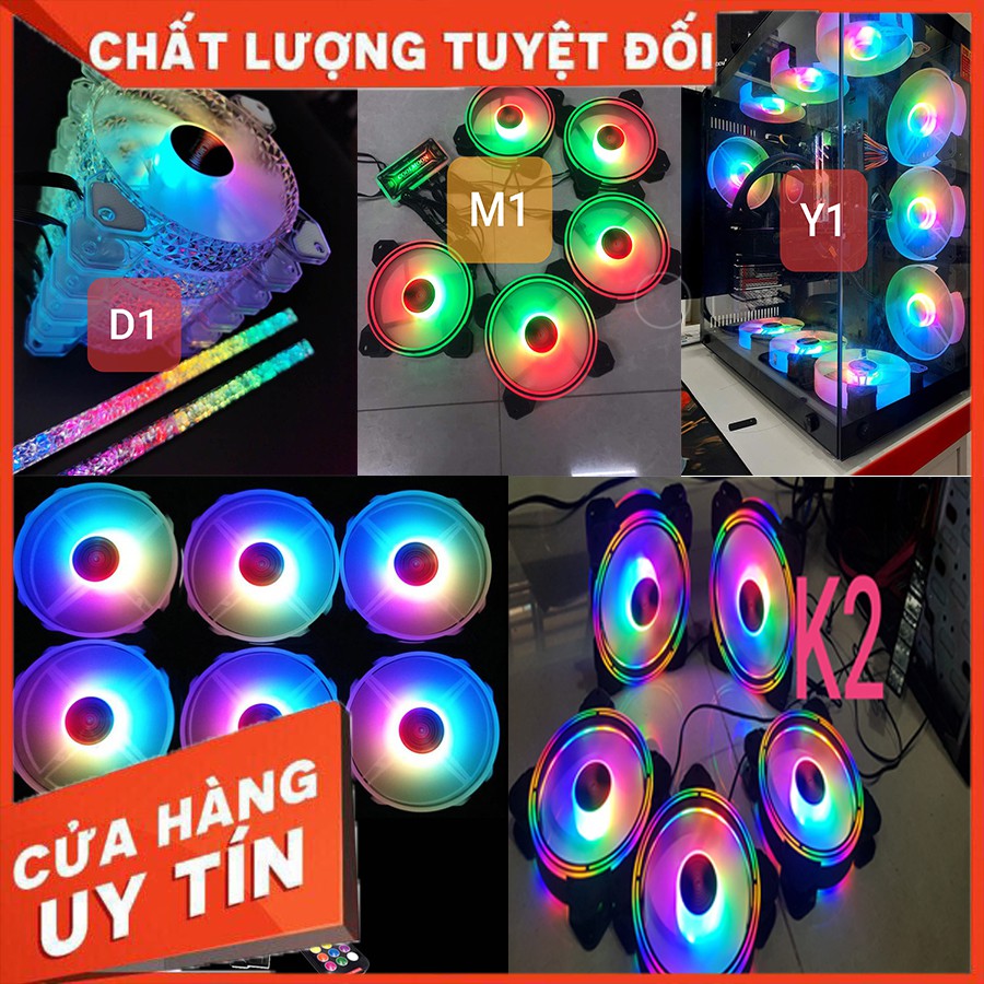 [FREESHIP❤️] QUẠT LED - FAN LED MÁY TÍNH CASE RGB SIÊU ĐẸP