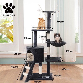 Trụ cào móng cho mèo- Cattree nhà cây cho mèo- nhà cho mèo CT3-05 mẫu mới 4 tầng