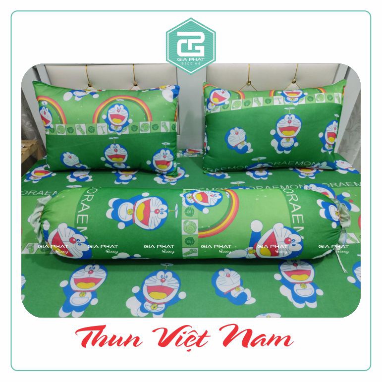 [ Link 3-Hoạt hình ] Áo gối /vỏ gối thun lạnh Việt Nam kích thước: 40 x60cm, 50x70cm, 35x100cm