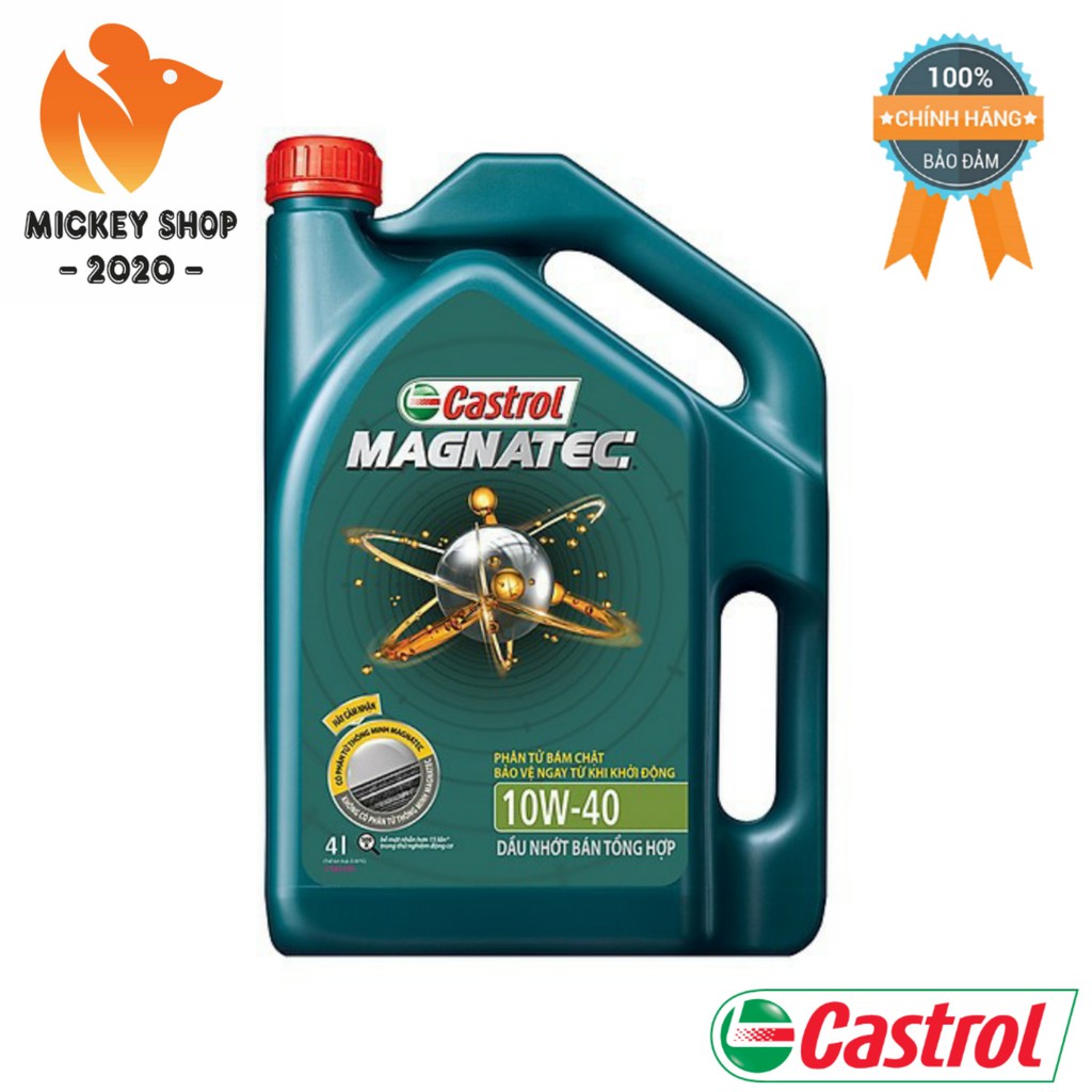 [ CHÍNH HÃNG ] Dầu Tổng Hợp Bán Phần CASTROL MAGNATEC 10W40 API SN 4 LÍT