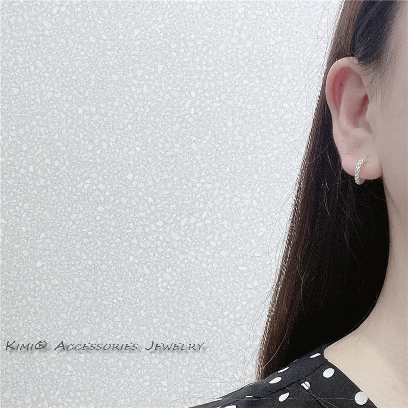 Khuyên Tai Bộ Khuyên Tai Ngọc Trai Set Khuyên Tai Tròn Màu Bạc Không Gây Dị Ứng Thời Trang Cho Nữ