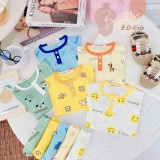 [ Bé 7-25kg ] Bộ ngắn tay cổ trụ Minky Mom thun lạnh in hình cho bé trai, bé gái