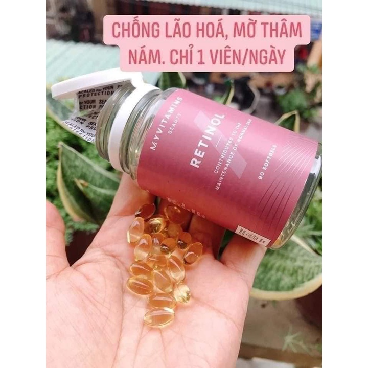 VIÊN UỐNG TRẺ HÓA DA RETINOL MYVITAMINS BEAUTY
