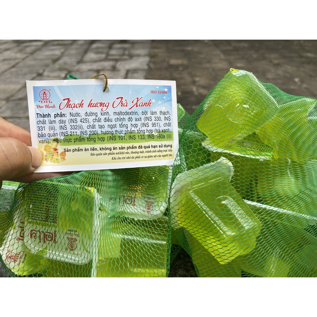 THẠCH TRÀ XANH MATCHA TÚI LƯỚI ĐỨC HẠNH 900G