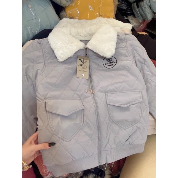 Áo Khoác Phao Trần Trám Lót Lông | BigBuy360 - bigbuy360.vn