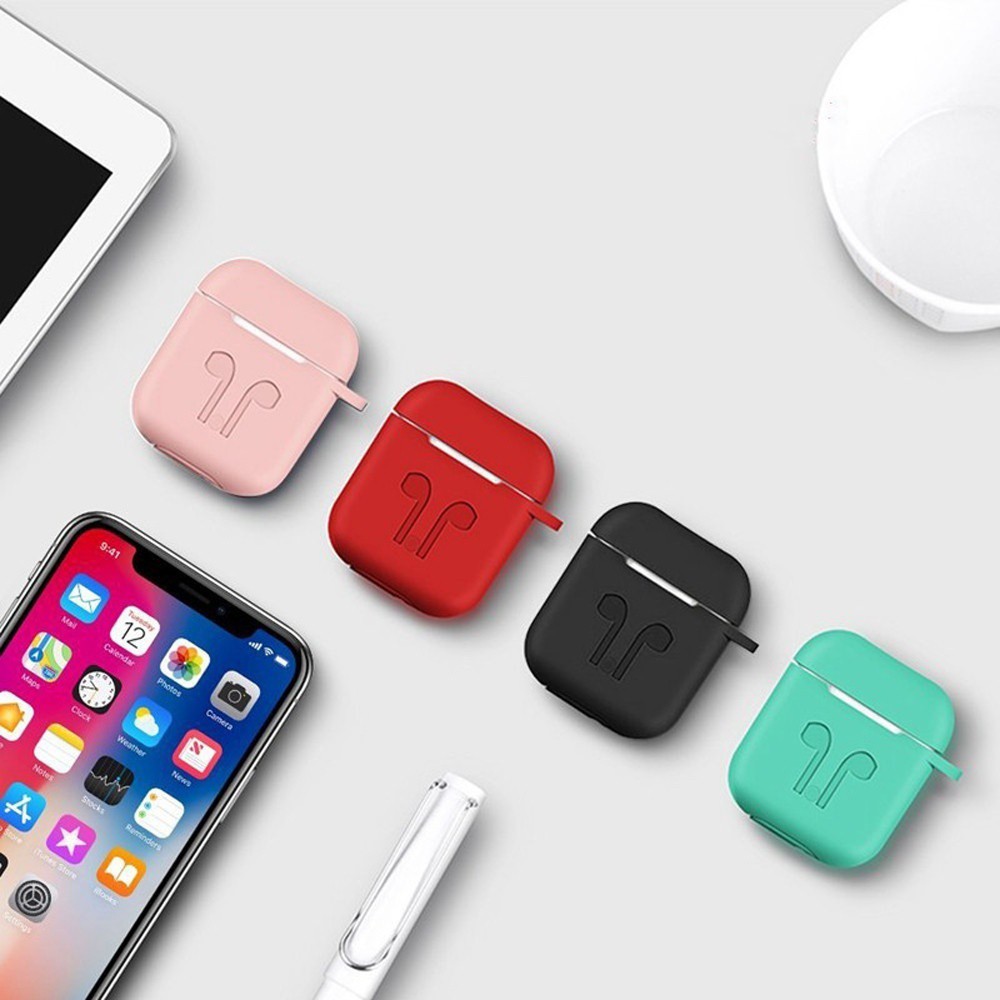 Vỏ silicone bảo vệ cho hộp sạc tai nghe Apple Airpods