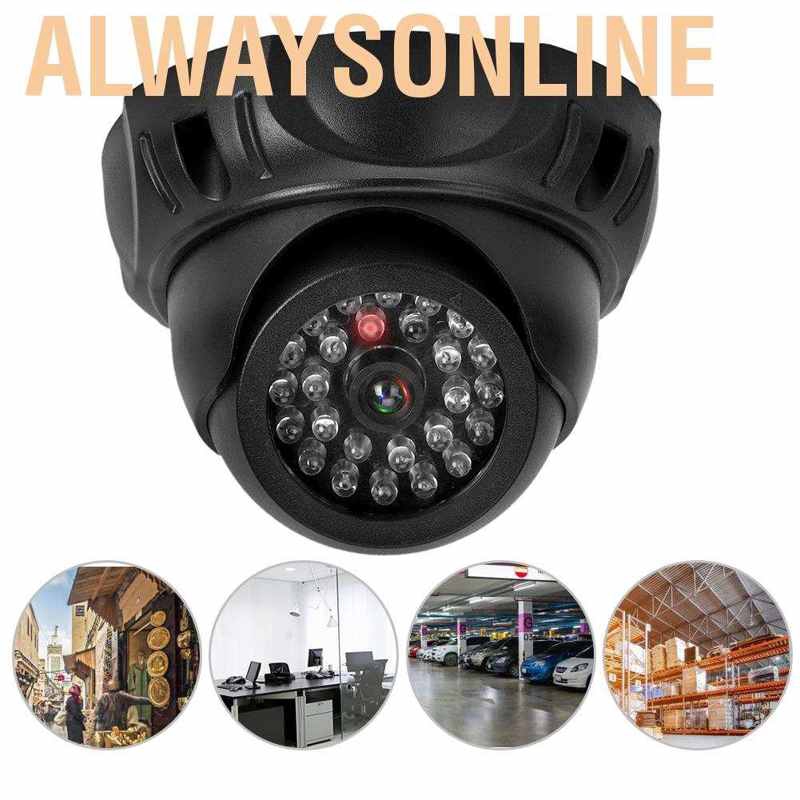 Mô Hình Camera An Ninh Quay 360 Độ Có Đèn LED