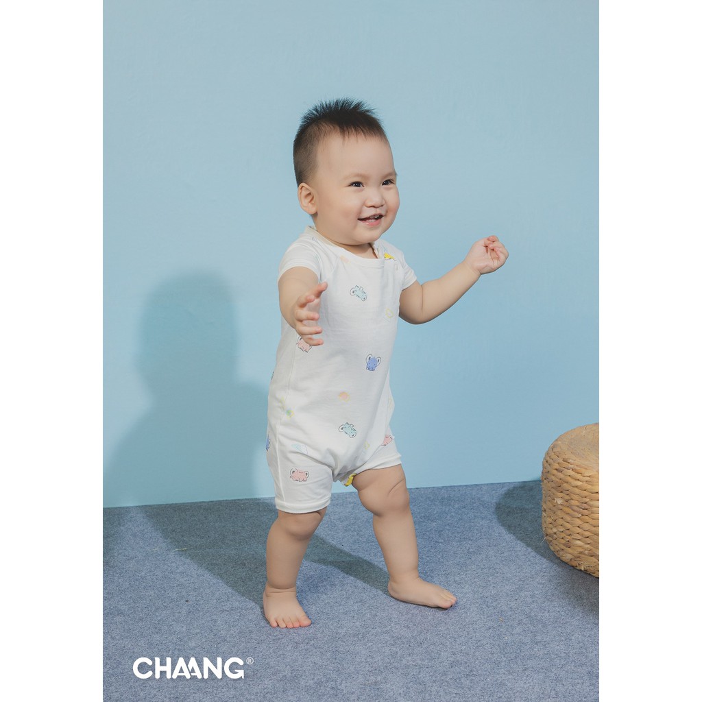 CHAANG Body Cài Chéo Chất Liệu Cotton Thoáng Mát cho bé từ 3-12 tháng