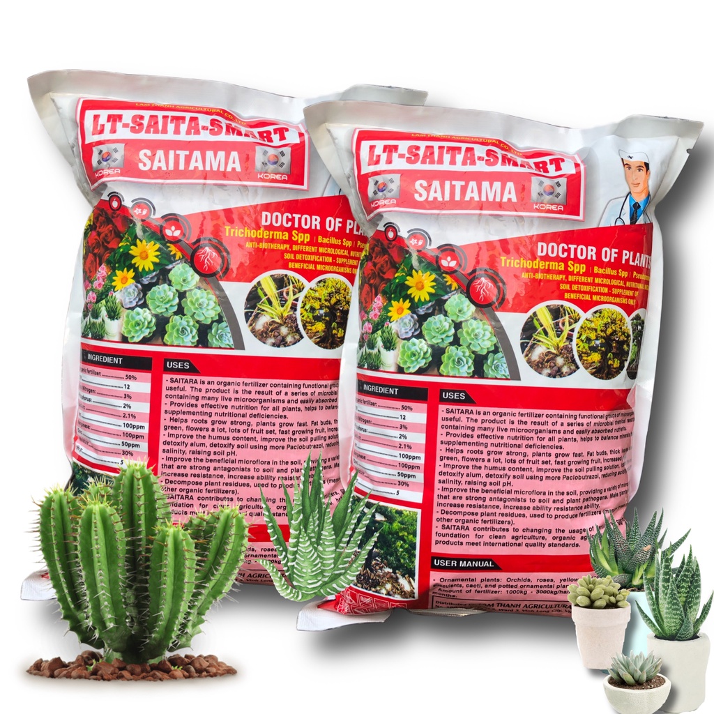 Phân Bón Gốc Saitama Hàn Quốc - Bác Sĩ Cây Trồng - Túi 1kg