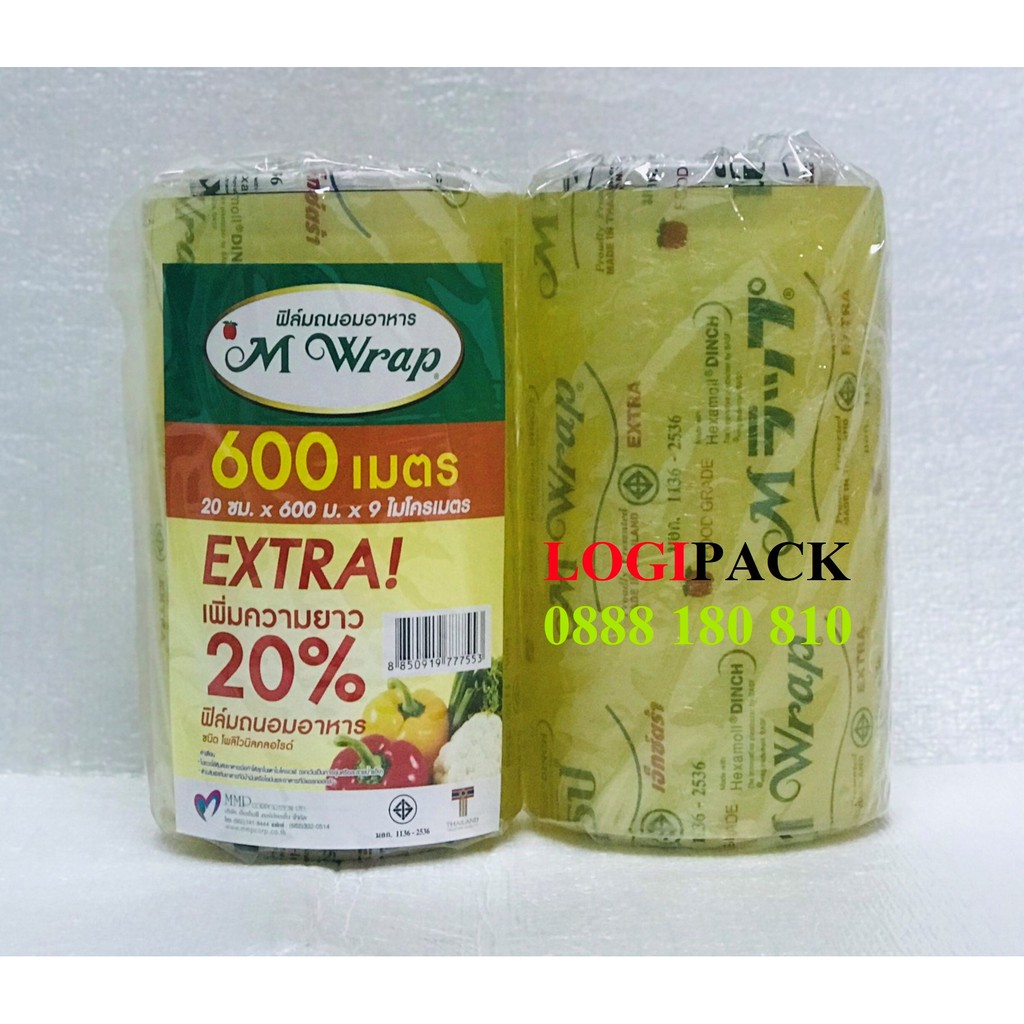 Lõi màng bọc thực phẩm _20cm x 500m,600m_Nhập khẩu từ Thái Lan