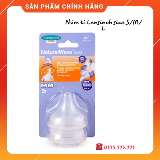 NÚM TY LANSINOH MOMMA ❤️ Núm ty siêu mềm ❤️ Size S-M-L