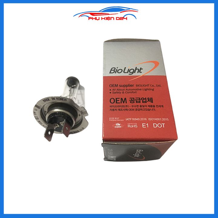 Bóng đèn Biolight cho ô tô xe hơi hàn quốc chân H7 điện áp 12V/24V