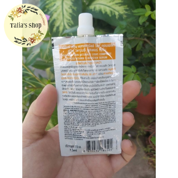 7.5ml- Tinh chất serum tăng cường sáng da mờ thâm Garnier Light Complete 30x Vitamin C