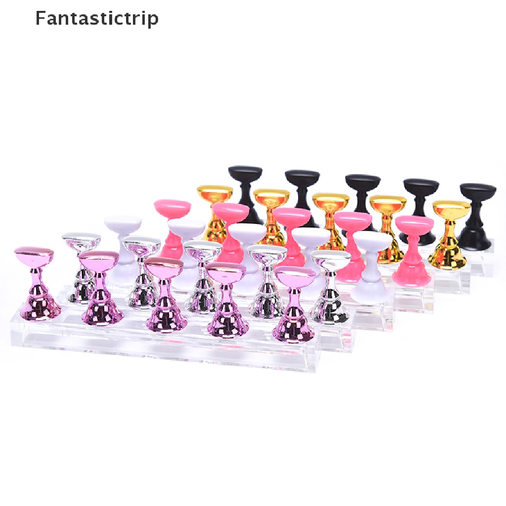 1 Bộ Giá Trưng Bày Móng Tay Bằng acrylic Trong Suốt