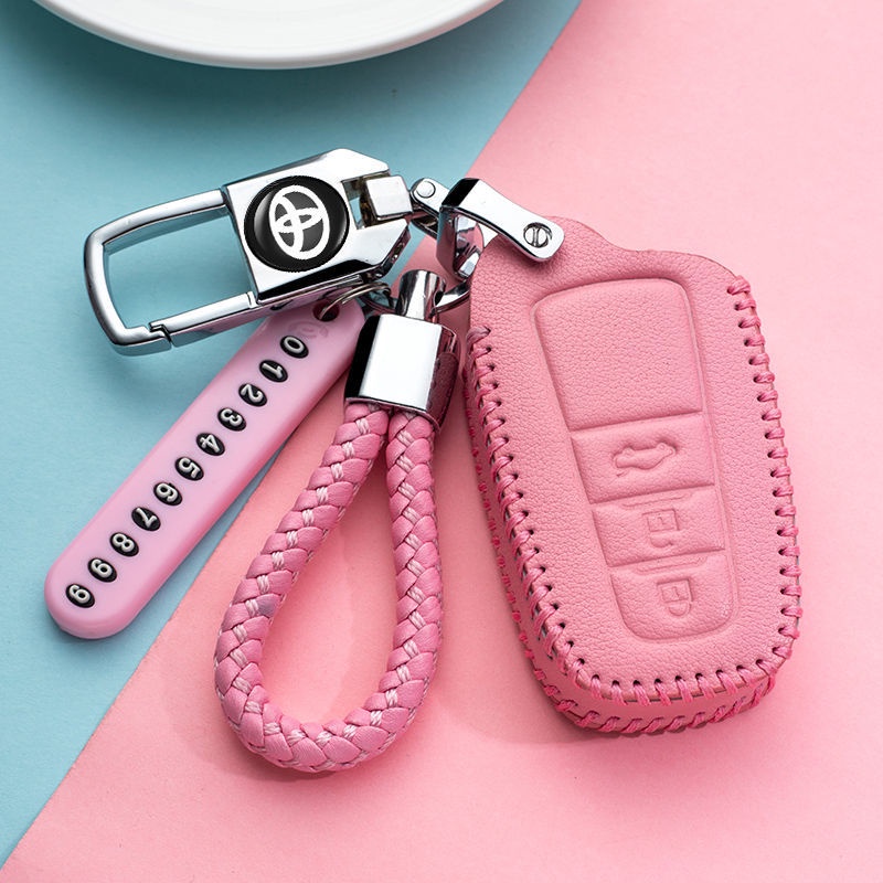 Vỏ Bảo Vệ Chìa Khóa Xe Hơi Toyota Prius Camry Corolla C-HR CHR RAV4 Prado Auris Avensis Land Cruiser 200 Prado Crown Revo Accessorie